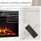Edendirect 40'' Wall Recessed and Wall Mounted Electric Fireplace Black, Touch Control Panel, Remote Control EF286A - alternate 9